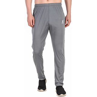                       Techfeel Men Self Design Grey Track Pants                                              