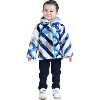                       Kid Kupboard Cotton Baby Girls Jacket Multicolor, Full-Sleeves, Hood Neck                                              