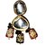 Kundan Hand Made Meenakari Gold Plated  Jewellery Kundan Pearl Necklace Green Maroon Stone Set with Earrings For Wo