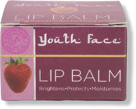 Youth Face Lip Balm Strawberry 10g (Pack of 2)