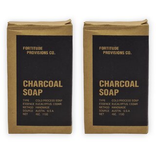 Fortitude Provisions Co. Charcoal Soap 113G (imported) (Pack of 2)