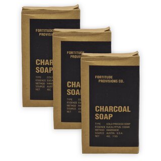                       Fortitude Provisions Co. Charcoal Soap 113G (imported) (Pack of 3)                                              