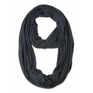                       Jourbees Women's Cotton Hosiery Infinity Around Loop Convertible Scarf/Scarves/Wraps (One Size, Grey)                                              