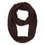 Jourbees Women's Cotton Hosiery Infinity Around Loop Convertible Scarf/Scarves/Wraps (One Size, Chocolate Brown)
