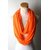 Jourbees Women's Cotton Hosiery Infinity Around Loop Convertible Scarf/Scarves/Wraps (One Size, Orange)