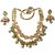 Kundan Jewellery Gold Plated Hand Made Meenakari Wedding Collection Necklace Earring Set for Women  Girls