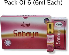 Al hiza perfumes Sabaya Roll-on Perfume Free From Alcohol 6ml (Pack of 6)