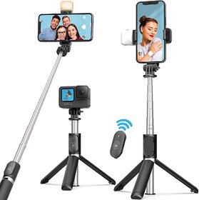 Bluetooth Extendable Selfie Stick,Mini 3 in 1  Phone/Camera Selfie Stick with Wireless Remote Tripod
