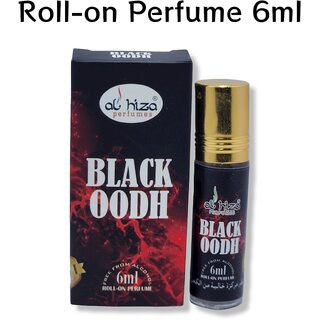                       Al hiza perfumes Black OODH Roll-on Perfume Free From Alcohol 6ml                                              