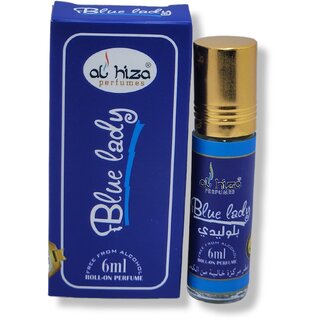                       Al hiza perfumes Blue Lady Roll-on Perfume Free From Alcohol 6ml                                              