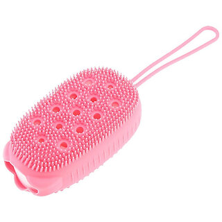 Eastern Club Silicone Bubble Bath Quick Foaming Scrubbing Soft Rubbing Massage Body Cleaner Brush Pack of-1