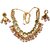 Kundan Jewellery Necklace Gold Plated Kundan Stones Back Side Handmade Meena Work Maroon Moti Jewelry Set for Woman.