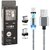 3 In1 Magnet Cable Fast Charge Cable With 2 Attachments(Micro, Type-C, Lightening)