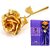 Gold Rose Artificial Flower (8 inch, Pack of 1)