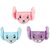 Eastern Club Girls And Boys Warm Winter Face Mask With Plush Ear Muffs Covers, Multicolor, (5 Years To Adult Years) Cloth Mask Ear Muff (Pack Of 3)