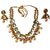 Kundan Necklace Gold Plated Four Layers Kundan Stones Peech Moti Back Side Handmade Meena Work Jewelry Set for Women