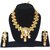 Kundan Necklace Gold Plated Kundan Stones Peach Moti Back Side Hand made Meena Work Jewelry Set for Women  Girls