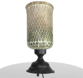 The Allchemy White Antique Glass Table Lamp