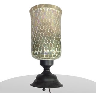 The Allchemy White Antique Glass Table Lamp