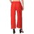 Pack of 2 Women Relaxed Brown, Red Cotton Blend Trousers