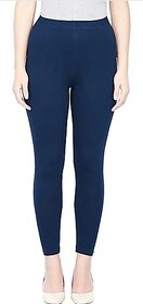 Viaan Ankle Length Ethnic Wear Legging (Dark Blue, Solid)