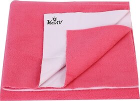 Keviv Cotton Baby Bed Protecting Mat  (Dark Pink, Extra Large)