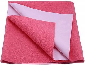 Keviv Cotton Baby Bed Protecting Mat  (Dark Pink, Small)