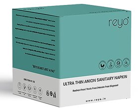 Reyo Ultra Thin Anion Sanitary Napkin Economy (240mm-18pads) Pack of 2