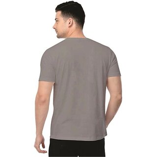 Premium Men Graphic Print Men Grey Round Neck Polyester Casual T-Shirt 2025 at ShopCircuit | OND