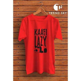 Affordable Men Graphic Print Men Red Round Neck Polyester Casual T-Shirt 2025 at ShopCircuit | O