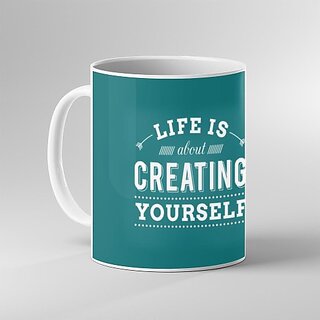                       Printed "CREATING" Cups, Best Gifts -D85 Ceramic Coffee Mug  (325 ml)                                              
