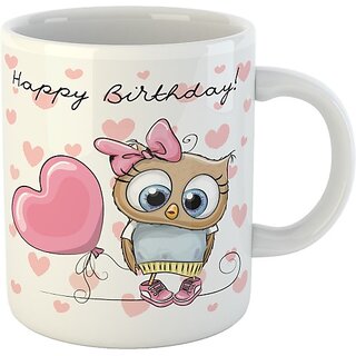                       Printed Ceramic Cups, Happy Birthday Gifts For Mom, Dad, Bro, Sister -D306 Ceramic Coffee Mug  (325 ml)                                              