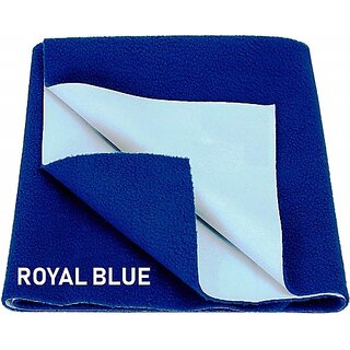                       Keviv Cotton Baby Bed Protecting Mat  (Royal Blue, Small)                                              