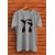 Graphic Print Men Grey Round Neck Casual T-Shirt