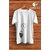 Graphic Print Men White Round Neck Polyester Casual T-Shirt