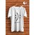 Graphic Print Men White Round Neck Polyester Casual T-Shirt