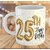 Keviv Printed " Happy 25th Birthday " Cups, Best Gifts -D471 Ceramic Coffee Mug  (325 ml)