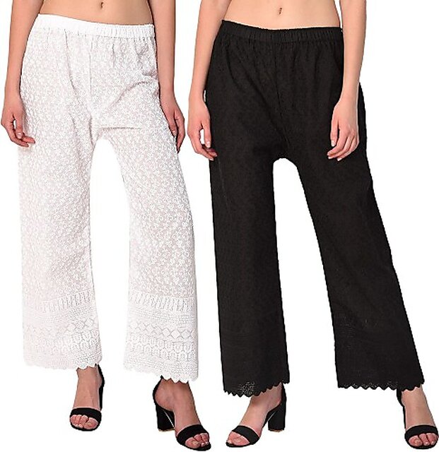 Buy POPWINGS Womens Relaxed Fit Trousers POPT01531BlackSmall at  Amazonin