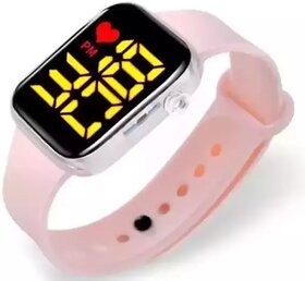 Pink Disco Dancer light Square LED Watch Digital Watch - For Kids