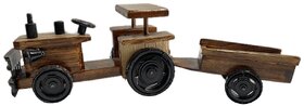 The Allchemy Wooden Tractor Trolley
