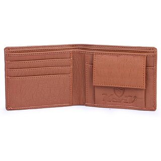                       Vsr Mens Tan Artificial Leather Wallet - Mini  (5 Card Slots)                                              