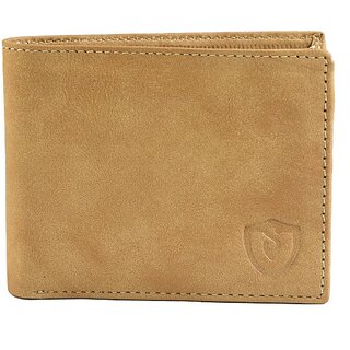                       Keviv Mens  &  Womens Casual Khaki Artificial Leather Wallet - Mini  (12 Card Slots)                                              