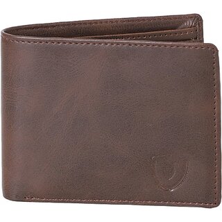                       Keviv Mens Casual, Formal Brown Genuine Leather Wallet  (10 Card Slots)                                              