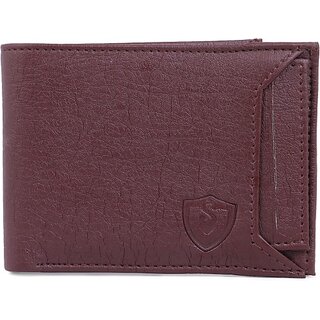 Keviv Mens Brown Artificial Leather Wallet - Regular Size (10 Card Slots) Keviv Mens Brown Artificial Leather Wallet - Regular Size (10 Card Slots)