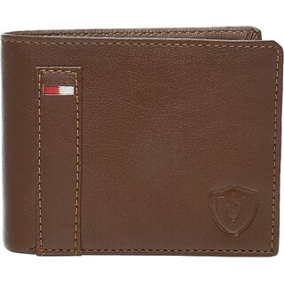                       Keviv Mens Casual Brown Genuine Leather Rfid  Wallet - Mini  (5 Card Slots)                                              