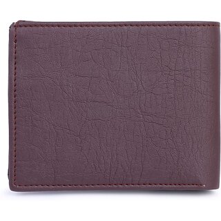                       Vsr Mens Brown Artificial Leather Wallet - Mini  (10 Card Slots)                                              
