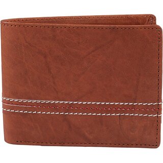                       Keviv Mens Casual Brown Genuine Leather Wallet - Mini  (5 Card Slots)                                              