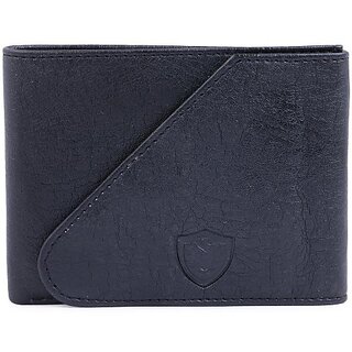                       Keviv Mens Black Artificial Leather Wallet - Mini  (10 Card Slots)                                              