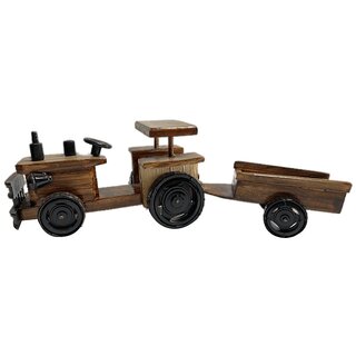 The Allchemy Wooden Tractor Trolley