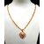 Meena Gold-plated Brass Pendant Set